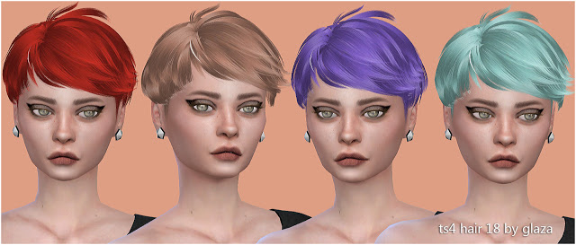 Sims 4 Hair 18 (P) at All by Glaza