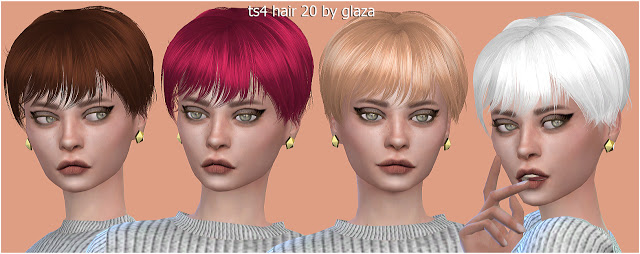 Sims 4 Hair 20 (P) at All by Glaza