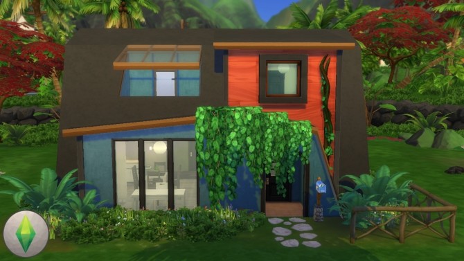 Sims 4 STARTER Jungle Haven house by terrifreak at Mod The Sims
