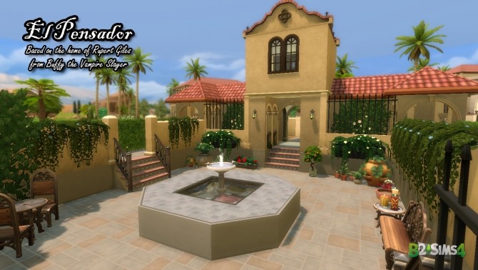 Sims 4 El Pensador house by Brunnis 2 at Mod The Sims