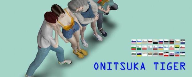 Sims 4 Onitsuka Tiger sneakers at MINZZA