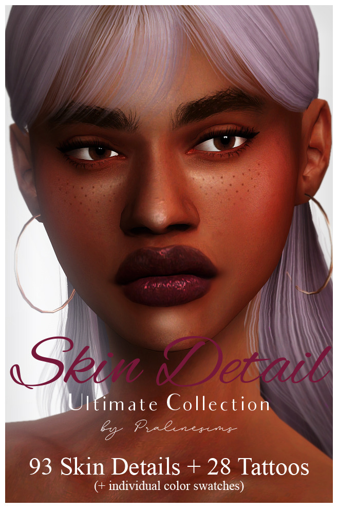 Sims 4 93 skin details + 28 tattoos   Ultimate collection at Praline Sims