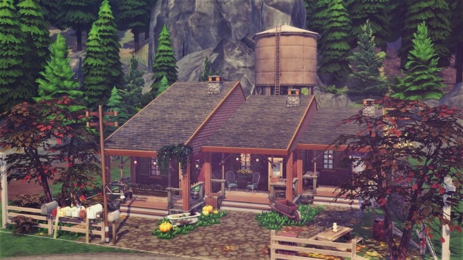 Sims 4 Triple Cabin at Agathea k