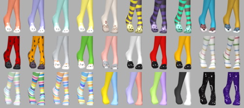 Sims 4 Sweet Socks Set at Saurus Sims
