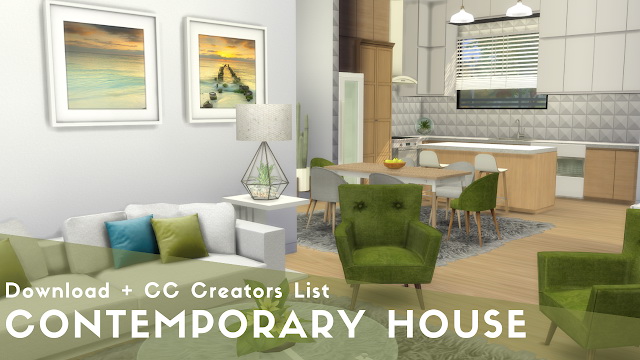 Sims 4 Contemporary House at Dinha Gamer