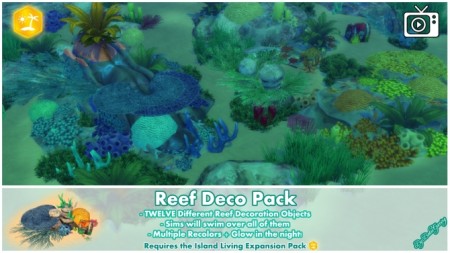Reef Deco Pack by Bakie at Mod The Sims