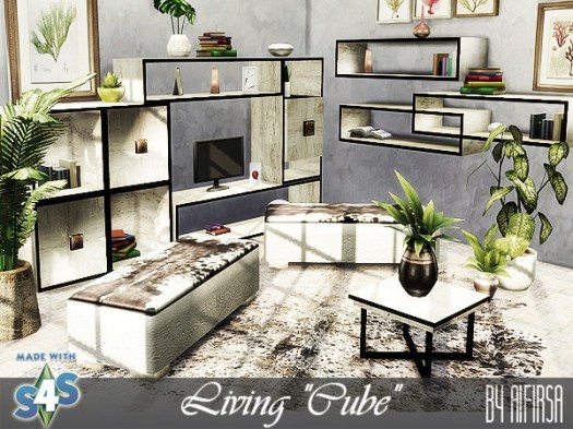 Sims 4 Cube living at Aifirsa