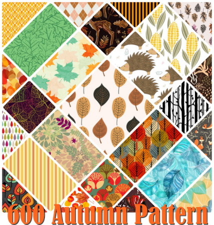 600 Autumn Patterns at Annett’s Sims 4 Welt