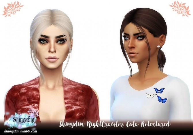 Sims 4 NightCrawler Cola Hair Retexture Child & Toddler Naturals + Unnaturals at Shimydim Sims