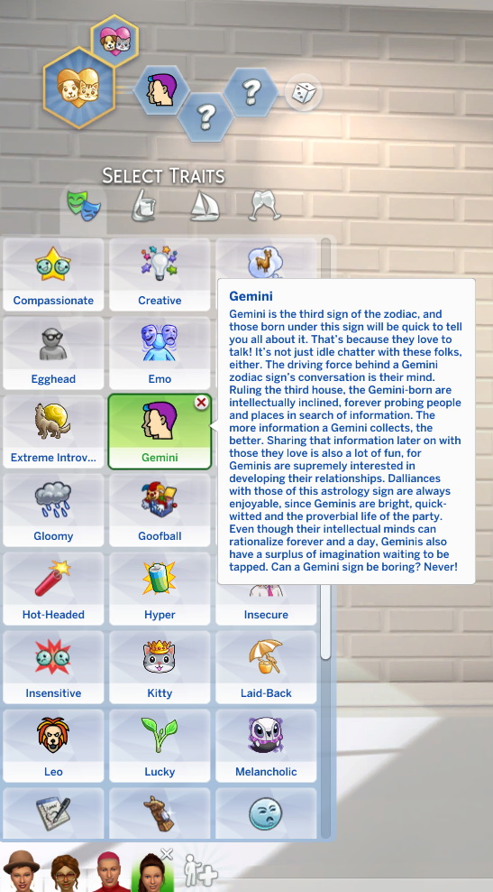 sims 4 update custom traits