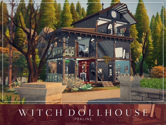 Sims 4 Witch Dollhouse by Praline at Cross Design