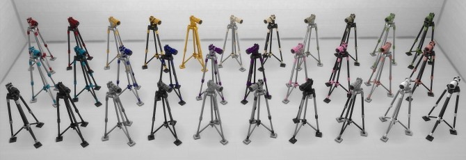 Sims 4 Candid T Rex S7i Camera & Tripod 15 Colors by New Era at Mod The Sims