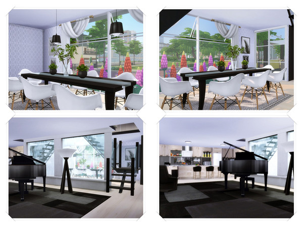 Sims 4 OXANA house by marychabb at TSR