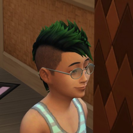 Sulani Mohawk Dip Dye Colors Child Version by IntrepidVector at Mod The Sims