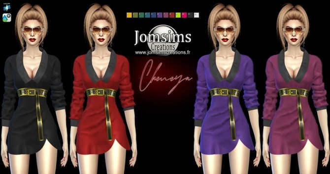 Sims 4 Cheneya dress at Jomsims Creations