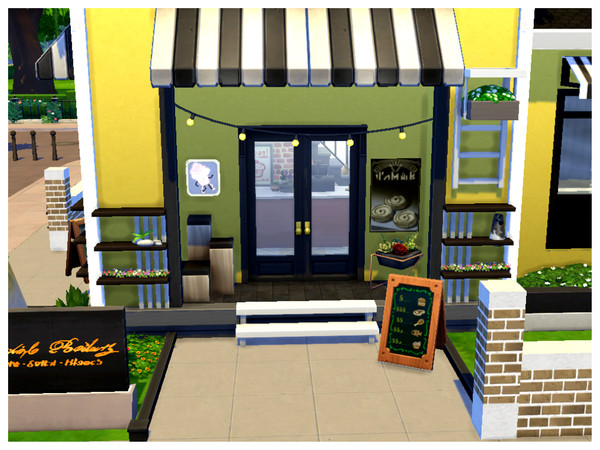 Sims 4 The Corner Bakery by Mini Simmer at TSR
