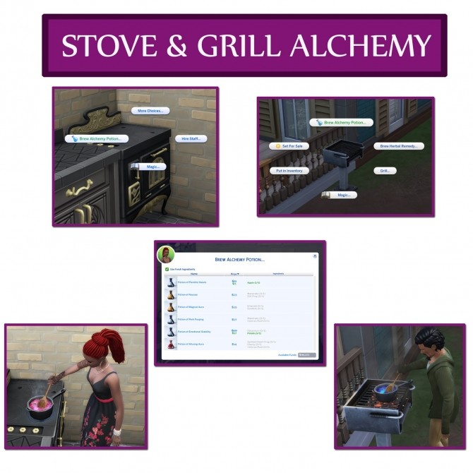 Sims 4 STOVE & GRILL ALCHEMY at Icemunmun