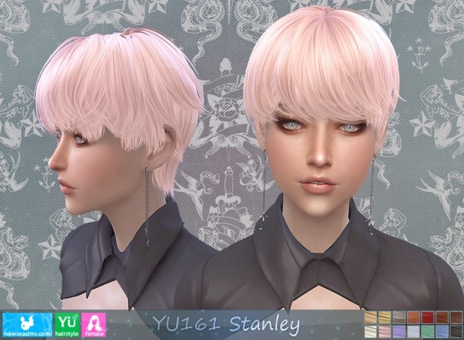 Sims 4 YU161 Stanley hair F (P) at Newsea Sims 4