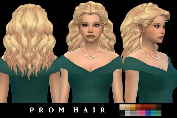 Sims 4 Prom Hair (P) at Leo Sims