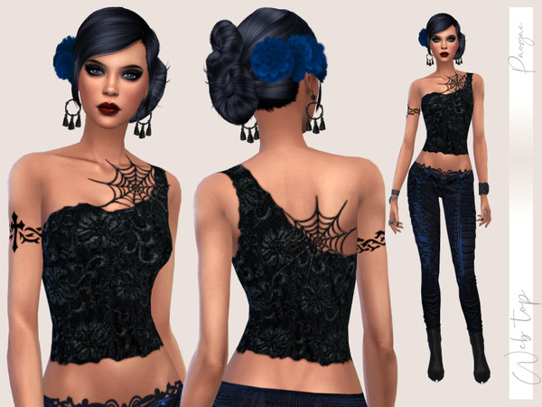Sims 4 Web Top by Paogae at TSR