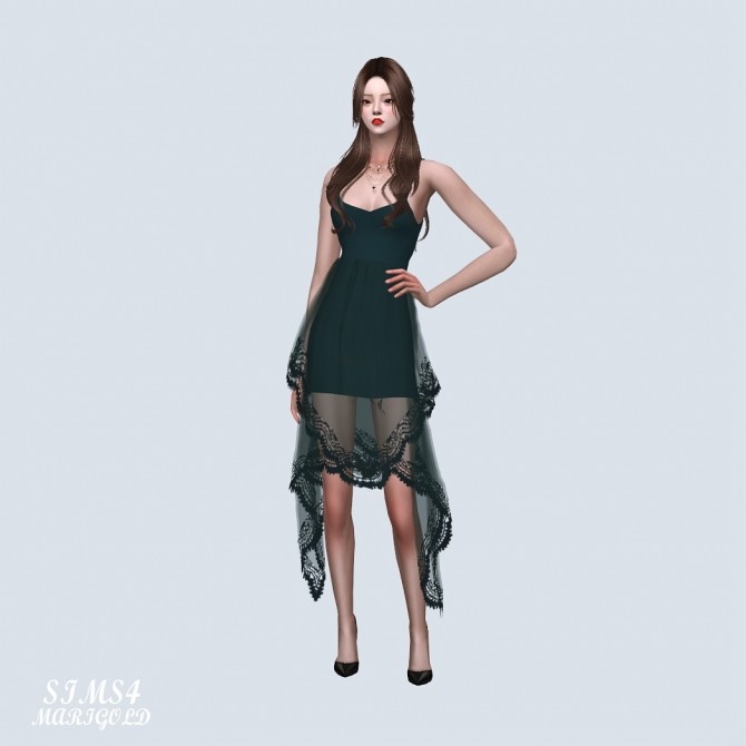 Sims 4 Unique Lace Dress (P) at Marigold