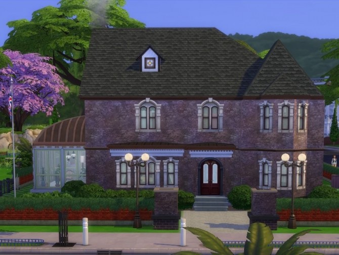 Sims 4 Hawthorne Mansion at KyriaT’s Sims 4 World