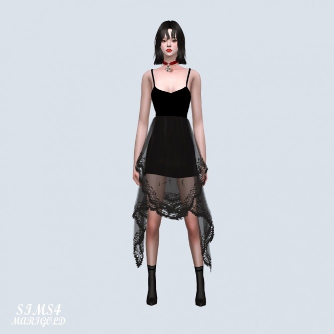 Sims 4 Unique Lace Dress (P) at Marigold