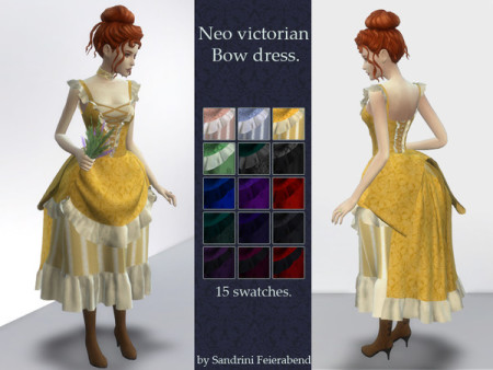 Neo-victorian bow dress by Sandrini Feierabend at TSR