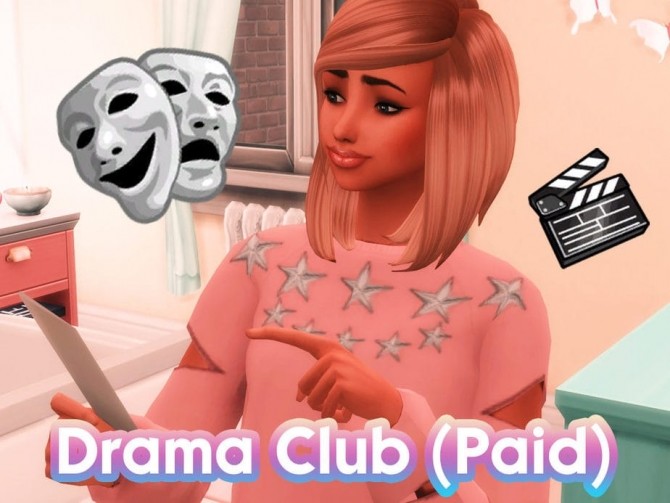 Sims 4 Drama club career at MSQ Sims