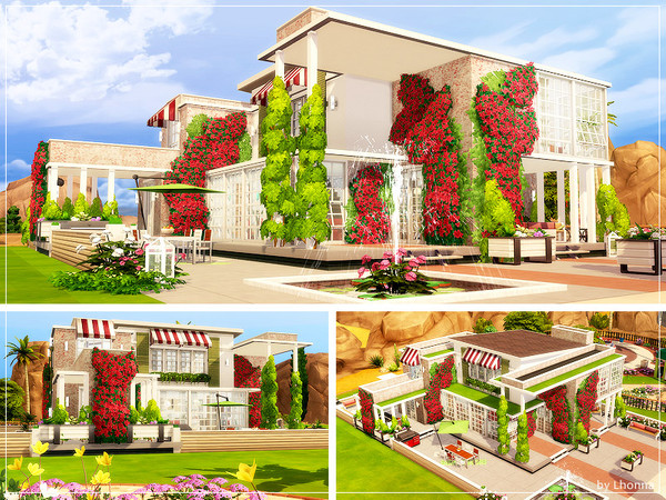 Sims 4 Bougainvillea Cottage by Lhonna at TSR