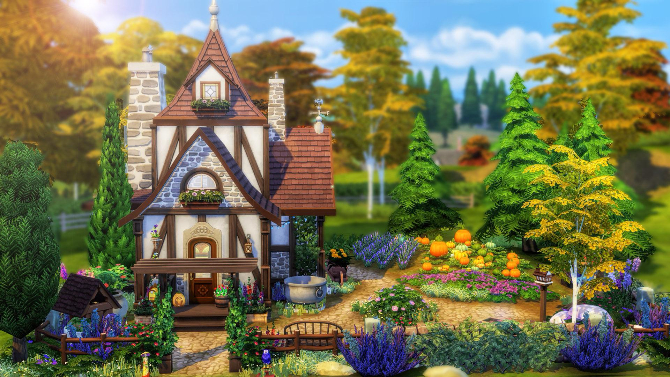 Tiny Witch house by Cassie Flouf at L’UniverSims » Sims 4 Updates