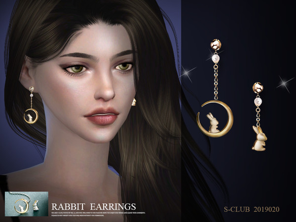 Sims 4 EARRINGS 201920 by S Club LL at TSR