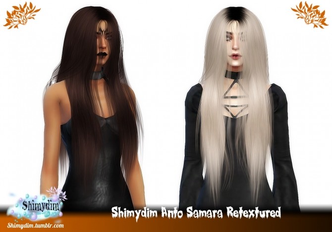 Sims 4 Anto Samara Hair Retexture DarkRoots Naturals + Unnaturals at Shimydim Sims