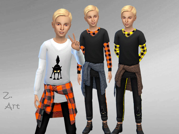 Sims 4 KidZ 19 casual outfit by Zuckerschnute20 at TSR
