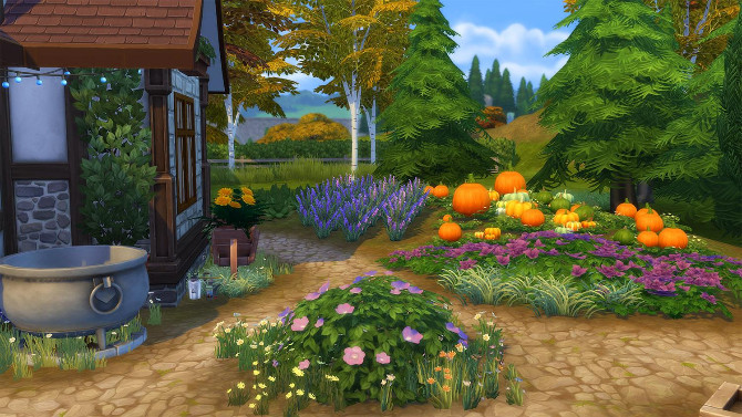 Sims 4 Tiny Witch house by Cassie Flouf at L’UniverSims
