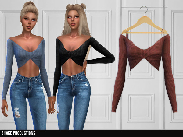 Sims 4 328 Top by ShakeProductions at TSR