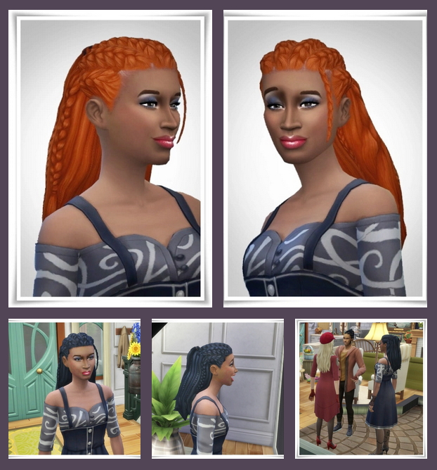 Sims 4 Tiana Braids at Birksche’s SimModels