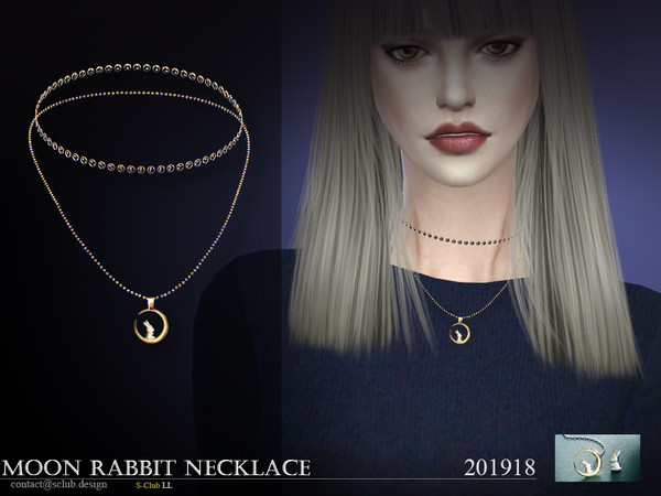 Sims 4 Necklace 201918 by S Club LL at TSR