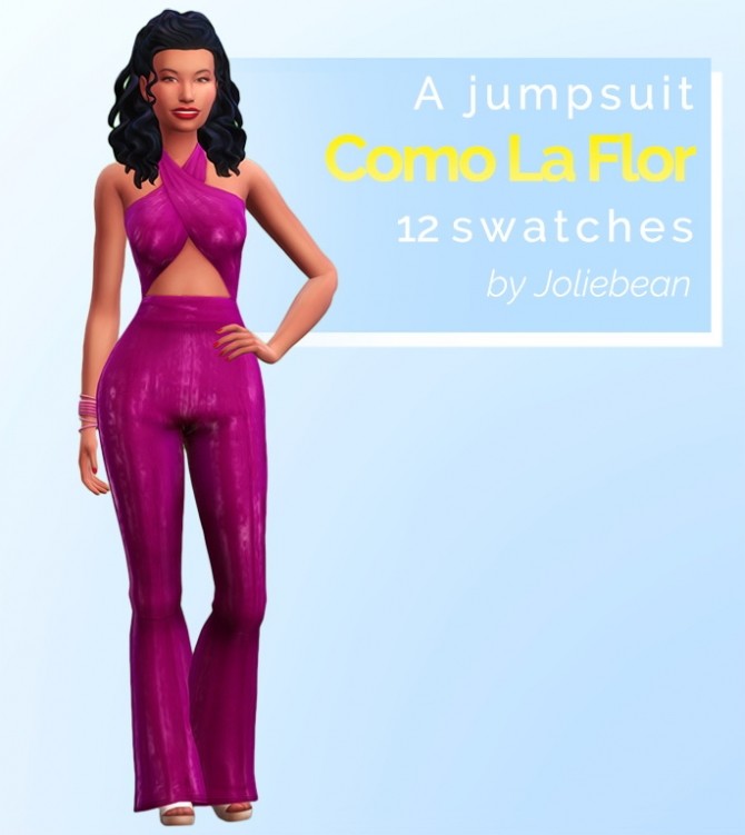 Sims 4 Como La Flor jumpsuit at Joliebean