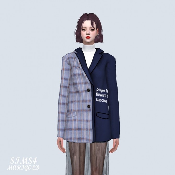 Sims 4 Lettering Double Jacket (P) at Marigold