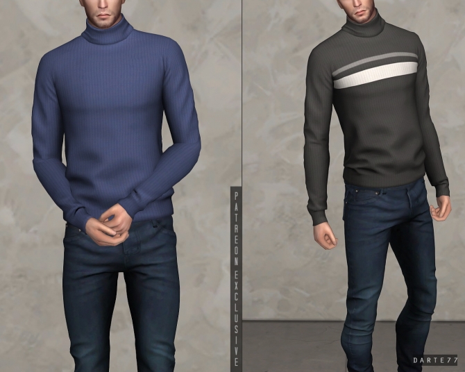 Roll Neck Sweater (P) at Darte77 » Sims 4 Updates