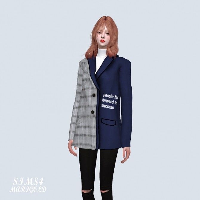 Sims 4 Lettering Double Jacket (P) at Marigold