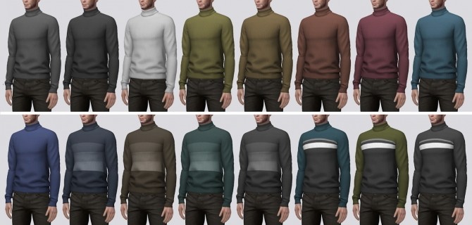 Sims 4 Roll Neck Sweater (P) at Darte77