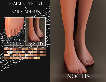 Female Feet V1 x Natural Nails Add-On at MURPHY