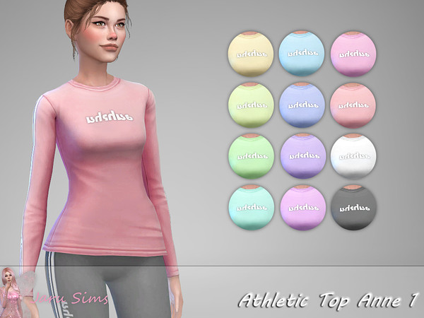 Sims 4 Athletic Set Anne 1 by Jaru Sims at TSR