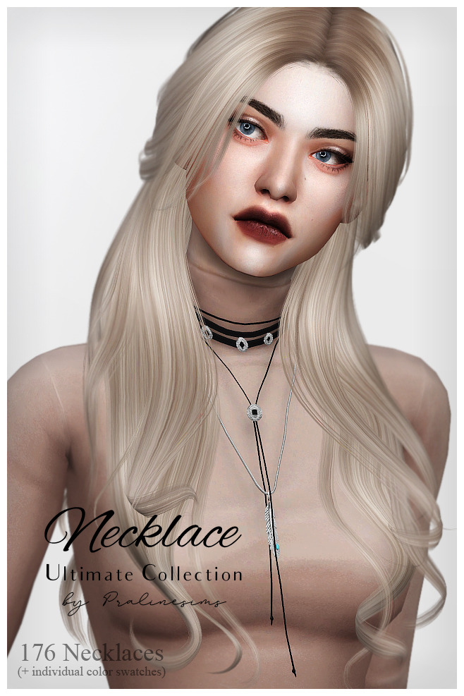 Sims 4 Ultimate collection 176 necklaces at Praline Sims
