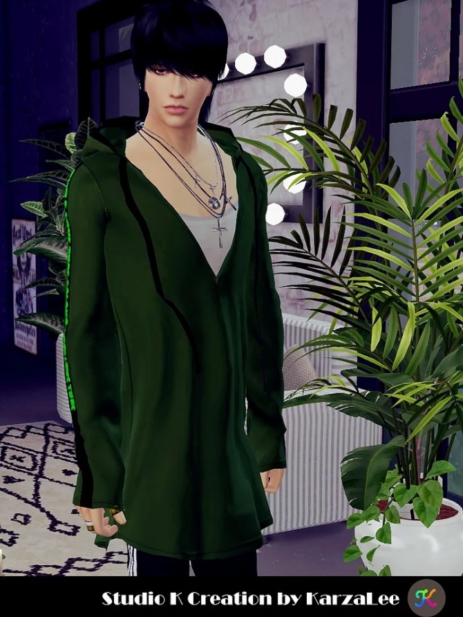 Sims 4 Giruto 82 V neck hoodie top at Studio K Creation