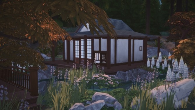 Sims 4 Japanese Tea House at GravySims