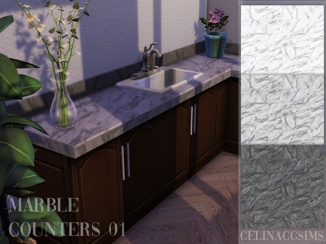 Sims 4 Marble Counters 01 at Celinaccsims