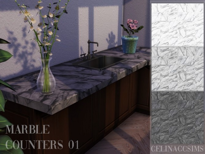 Sims 4 Marble Counters 01 at Celinaccsims